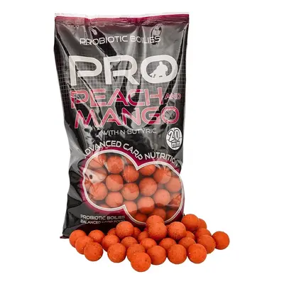 Starbaits boilie probiotic peach mango + n-butyric - 800 g 24 mm