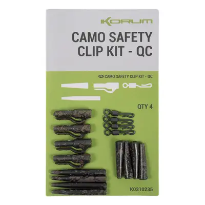 Korum závěsky camo safety clip kit qc 4 ks