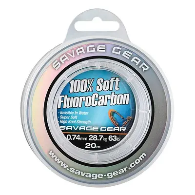 Savage gear fluorocarbon soft fluoro carbon 50 m-průměr 0,17 mm / nosnost 2,1 kg