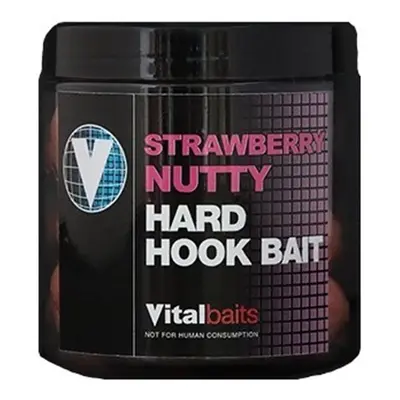 Vitalbaits boilies hard hook baits strawberry nutty 100 g - 18 mm