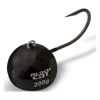 Black cat jigová hlava fire ball černá - 200 g