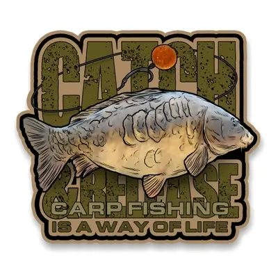 4anglersdesign samolepka 37 catch and release is a way of life