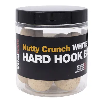 Vitalbaits boilies hard hook bait nutty crunch white 100 g - 18 mm