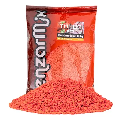 Benzar mix fluo turbo pelety 800 g 3 mm - jahoda-squid