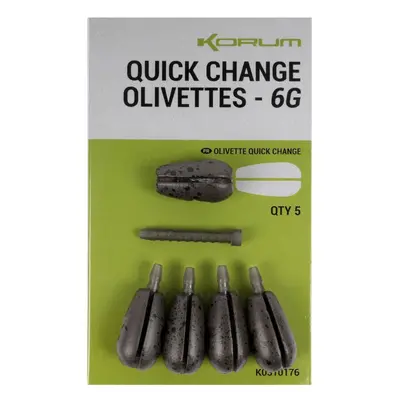 Korum rychlovýměnná zátěž quick change olivettes - 8 g