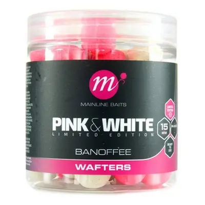 Mainline boilies fluro pink white wafters banoffee 15 mm