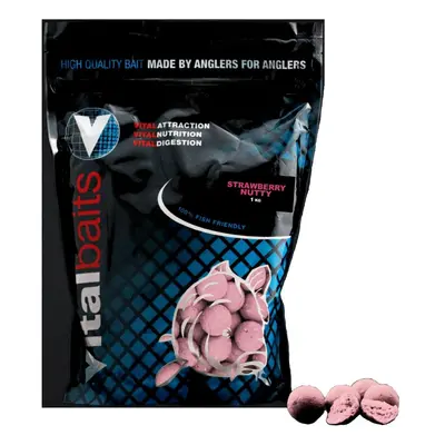 Vitalbaits boilies strawberry nutty - 1 kg 20 mm