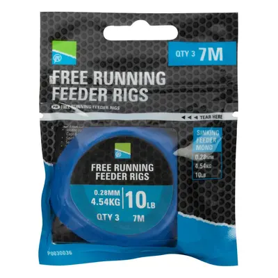 Preston innovations návazec free running feeder rigs 0,28 mm 4,54 kg 7 m