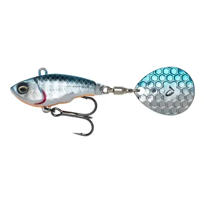 Savage gear fat tail spin sinking blue silver - 8 cm 24 g