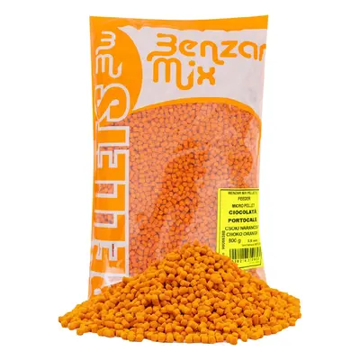 Benzar mix mikro pelety feeder 800 g 1,5 mm - čokoláda pomeranč