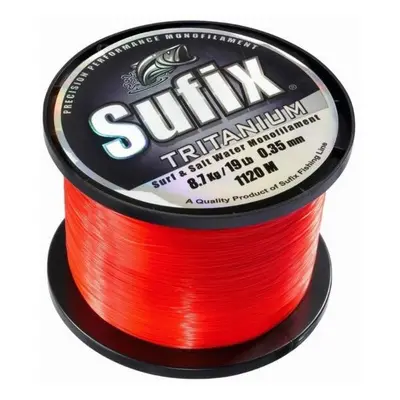 Sufix vlasec tritanium neon orange - průměr 0,30 mm / nosnost 6,3 kg / návin 1365 m