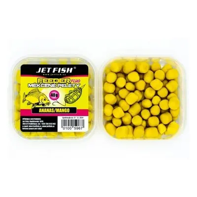 Jet fish fluo měkčené pelety 40 g - ananas mango