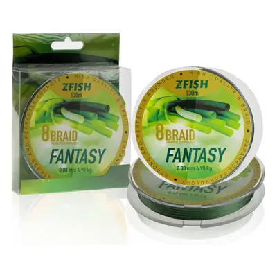 Zfish splénaná šňůra fantasy 8 braid 130 m - 0,20 mm 15 kg