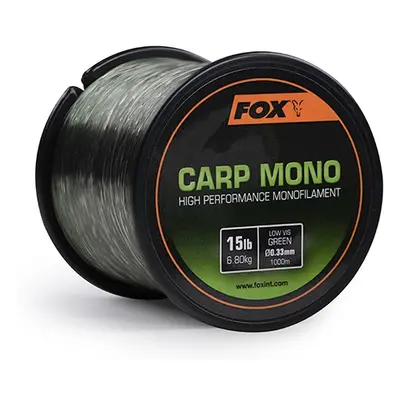 Fox vlasec carp mono zelená - 1000 m 0,33 mm 15 lb