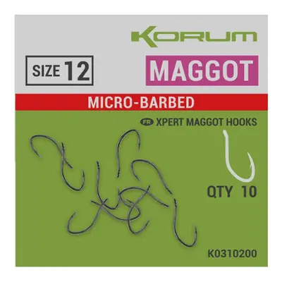 Korum háčky xpert maggot barbed - #12