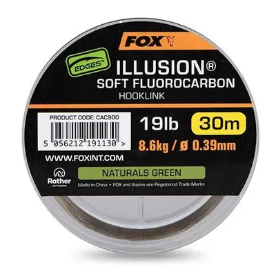 Fox fluorocarbon edges illusion soft hooklink naturals green 30 m - 0,39 mm 8,6 kg