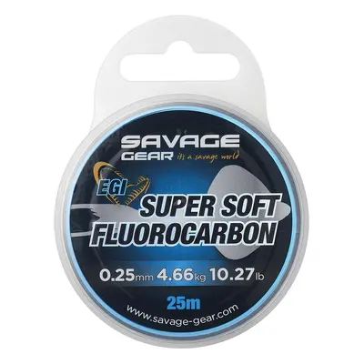 Savage gear fluorocarbon super soft egi pink 25 m - 0,25 mm 4,66 kg