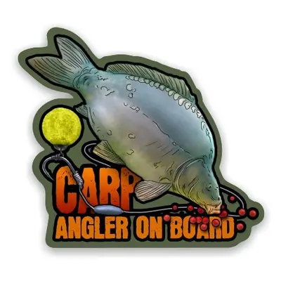 4anglersdesign samolepka 32 carp angler on board