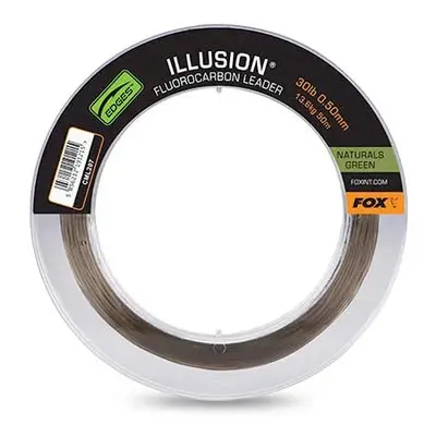 Fox fluorocarbon edges illusion leader naturals green 50 m - 0,50 mm 13,6 kg