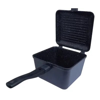 Ridgemonkey pánev connect deep pan and griddle granite edition