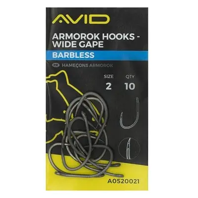 Avid carp háčky armorok hooks wide gape barbless - 8