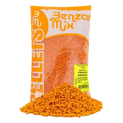 Benzar mix mikro pelety feeder 800 g 3,5 mm - čokoláda pomeranč