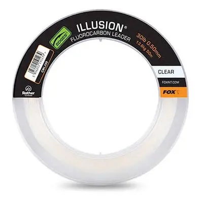 Fox fluorocarbon edges illusion leader naturals clear 50 m - 0,50 mm 13,6 kg