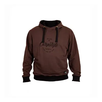 Carpstyle mikina brown forest hoodie - xxl