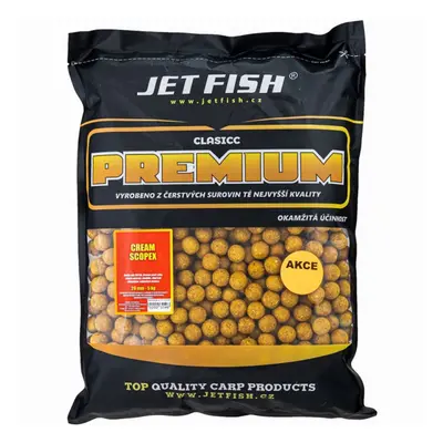 Jet fish boilie premium clasicc 5 kg 20 mm - cream / scopex