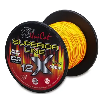 Uni cat splétaná šňůra 12 x superior line 400 m - 0,60 mm 62 kg