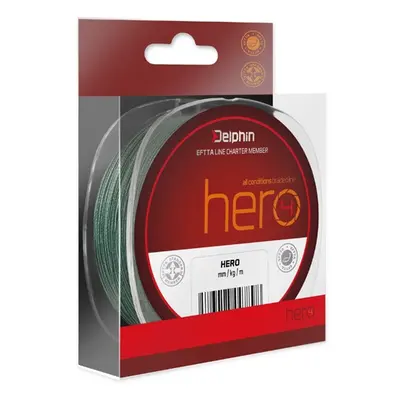 Delphin splétaná šňůra hero-průměr 0,12 mm / nosnost 8,2 kg / návin 300 m