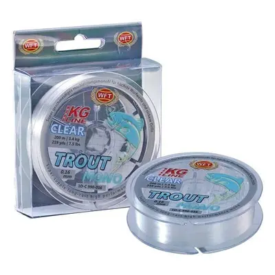 Wft vlasec trout mono clear 200 m - 0,16 mm 3,4 kg