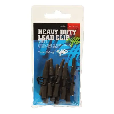 Giants fishing boční závěs kovový heavy duty lead clip green 10 ks