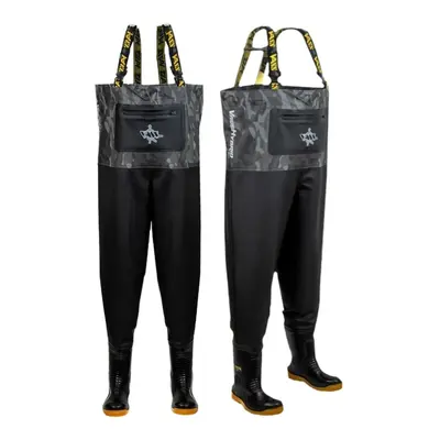 Vass prsačky hybrid grey camo chest waders