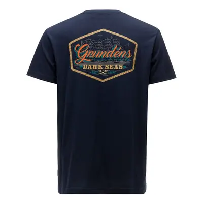 Grundéns tričko dark seas x grundens watercraft ss t-shirt dark navy - m