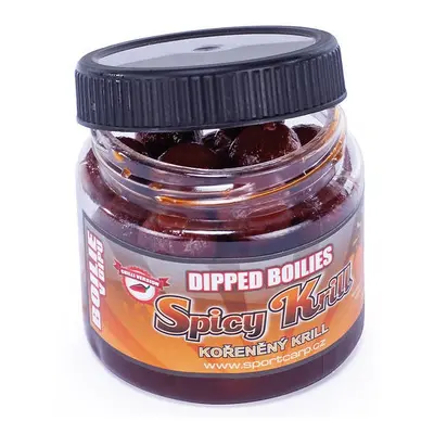 Sportcarp boilies v dipu dipped boilies 200 ml 18 mm-spicy krill