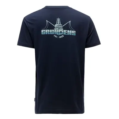 Grundéns tričko logo boat ss t-shirt dark navy - m