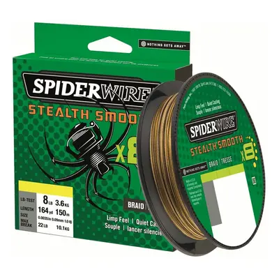 Spiderwire splétaná šňůra stealth smooth 8 camo 150 m - 0,23 mm 23,6 kg