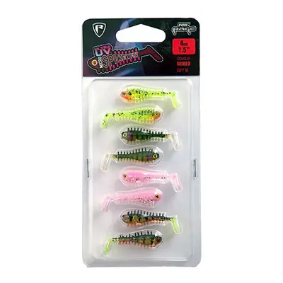 Fox rage gumová nástraha uv micro spikey mixed colour pack 4 cm 8 ks