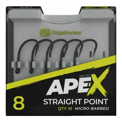 Ridgemonkey háček ape-x straight point barbed 10 ks - velikost 6