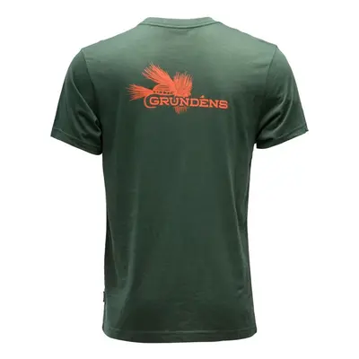 Grundéns tričko dry fly ss t-shirt deep forest - m