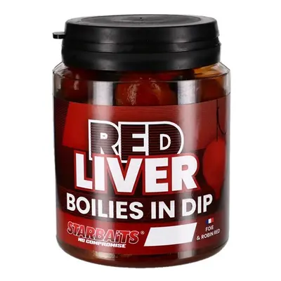 Starbaits boilies in dip concept red liver 150 g - 24 mm