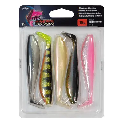 Fox rage gumová nástraha zander pro shad uv mixed colour packs 5 ks-délka 12 cm