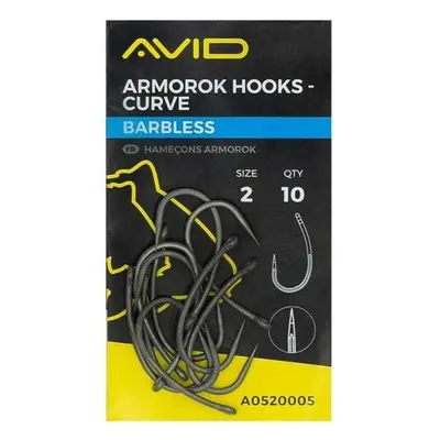 Avid carp háčky armorok hooks curve barbless - 8