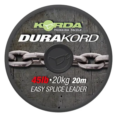 Korda návazcová šňůrka dura-kord dyneema spliceable leader - 45 lb 20 m