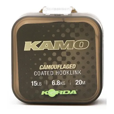 Korda návazcová šňůrka kamo coated hooklink 20 m - 15 lb 6,8 kg