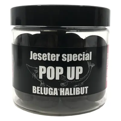 Lk baits pop up boilies jeseter special 18 mm 200 ml - beluga halibut