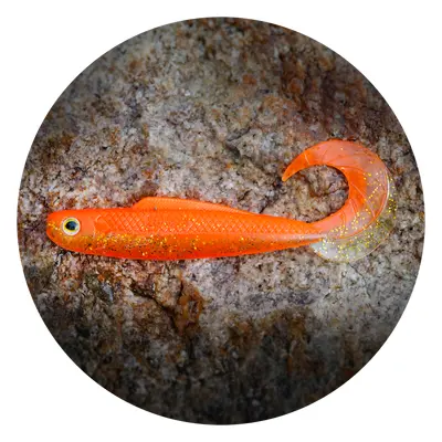 Redbass gumová nástraha twister kixter orange g uv - xxl 200 mm 50,7 g