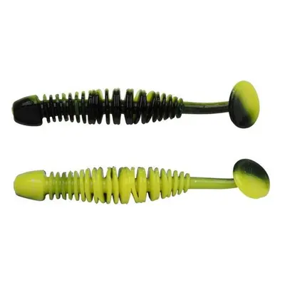 Berkley gumová nástraha powerbait power leech black sunshine yellow - 6 cm 10 ks