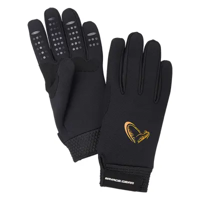 Savage gear rukavice neoprene stretch glove black - l